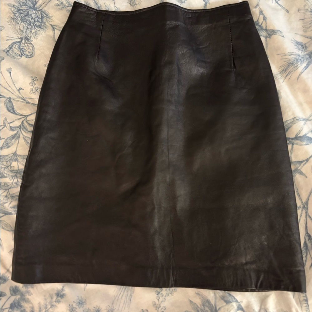 Genuine Vintage Leather Mini Skirt